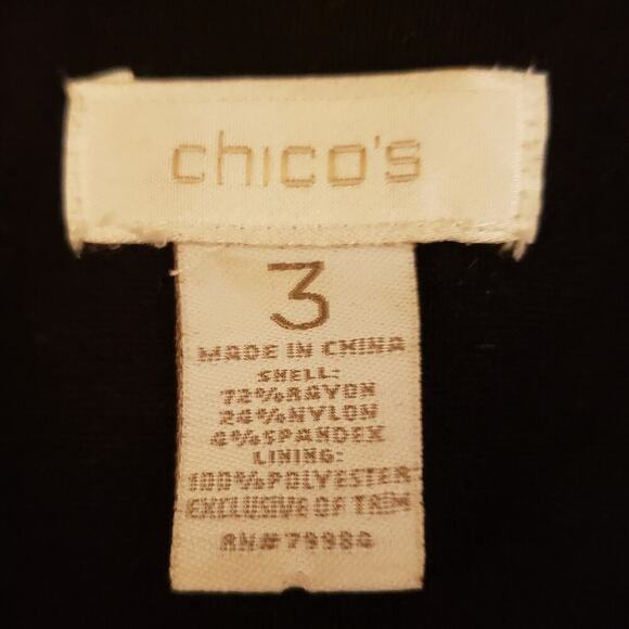 Chico's Feather Knit Black Jacket, Size 3 (16/18) - Picture 10 of 11